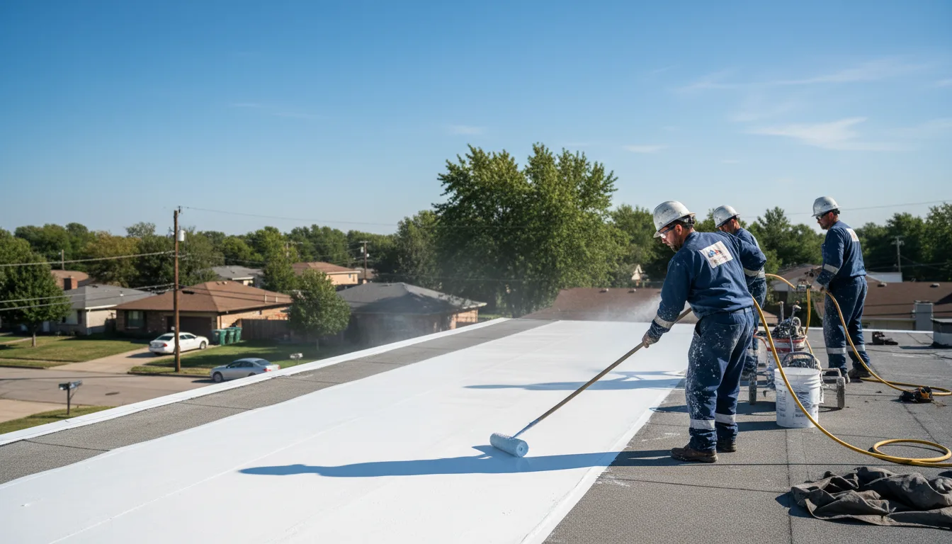 Commercial roof coating in Crawford, TX near me